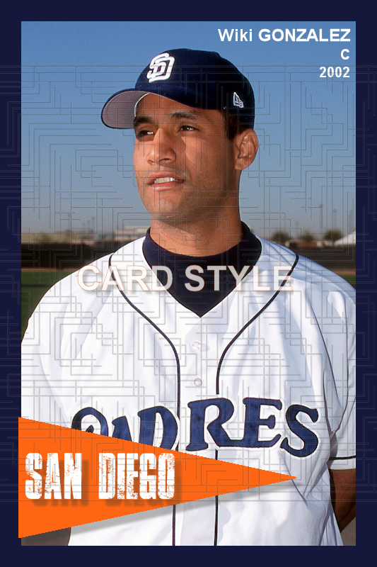 Wiki Gonzalez 2002 San Diego Padres choose a size full color print