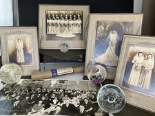 ID'd Wedding Photos 2/5/1944 ~ Mr. & Mrs. Chas Drahos ~ NY w/ Reception Photo