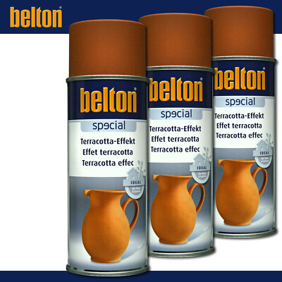 Kwasny Belton Special 3 x 400 ml Terracotta-Effekt Spraylack Manganbraun
