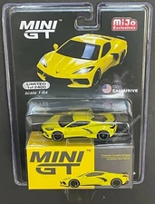 Mini GT 2020 Chevrolet Corvette Stingray LHD 1:64 Diecast Car Yellow