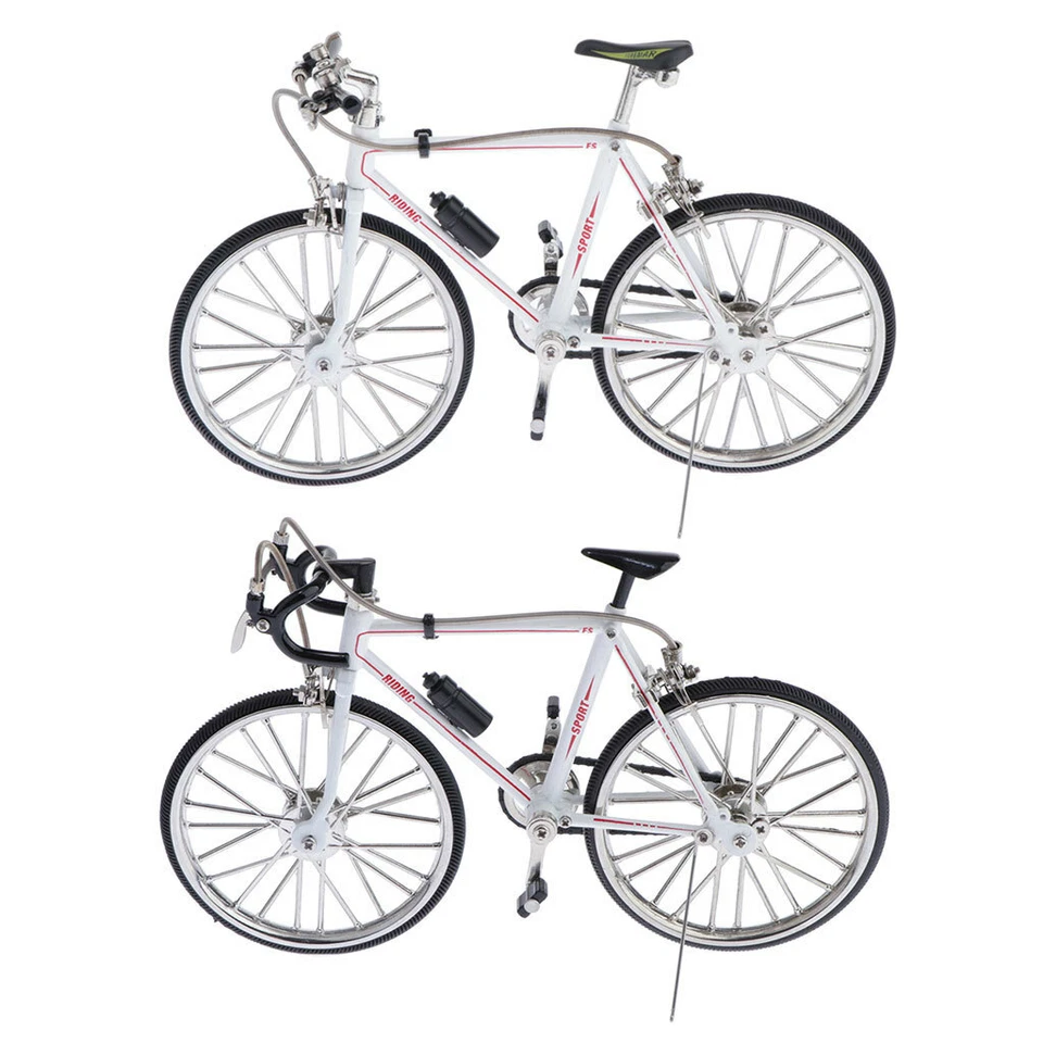 1/10 Zinc Alloy Bicycle Mountain Bike Model Diecast Vehicles Kids Toys White - Image 4 of 4