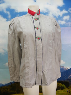 Size 38 costume blouse black white blouse Perry cotton with embroidery tb5748