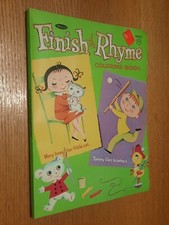 Finish the Rhyme Vintage Children's Coloring Book Illustrated by Alys Nugent