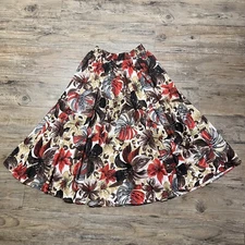 TUMBLEWEEDS Vintage 90’s Hibiscus Floral Patterned Skirt with Pockets Size Small