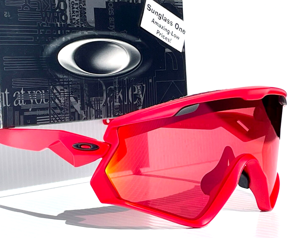 NEW Oakley WIND JACKET 2.0 Matte Redline PRIZM Snow Torch Lens