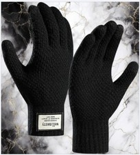 WELLMERRY Winter Gloves Men Women Touch Screen Texting Blizzard Soft Warm Gloves