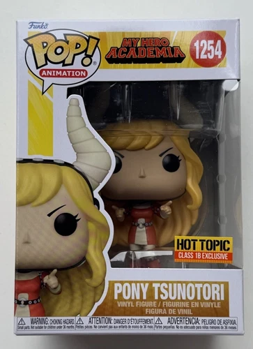Funko Pop My Hero Academia 1254 Pony Tsunotori Hot Topic Class 1B W/ Protector