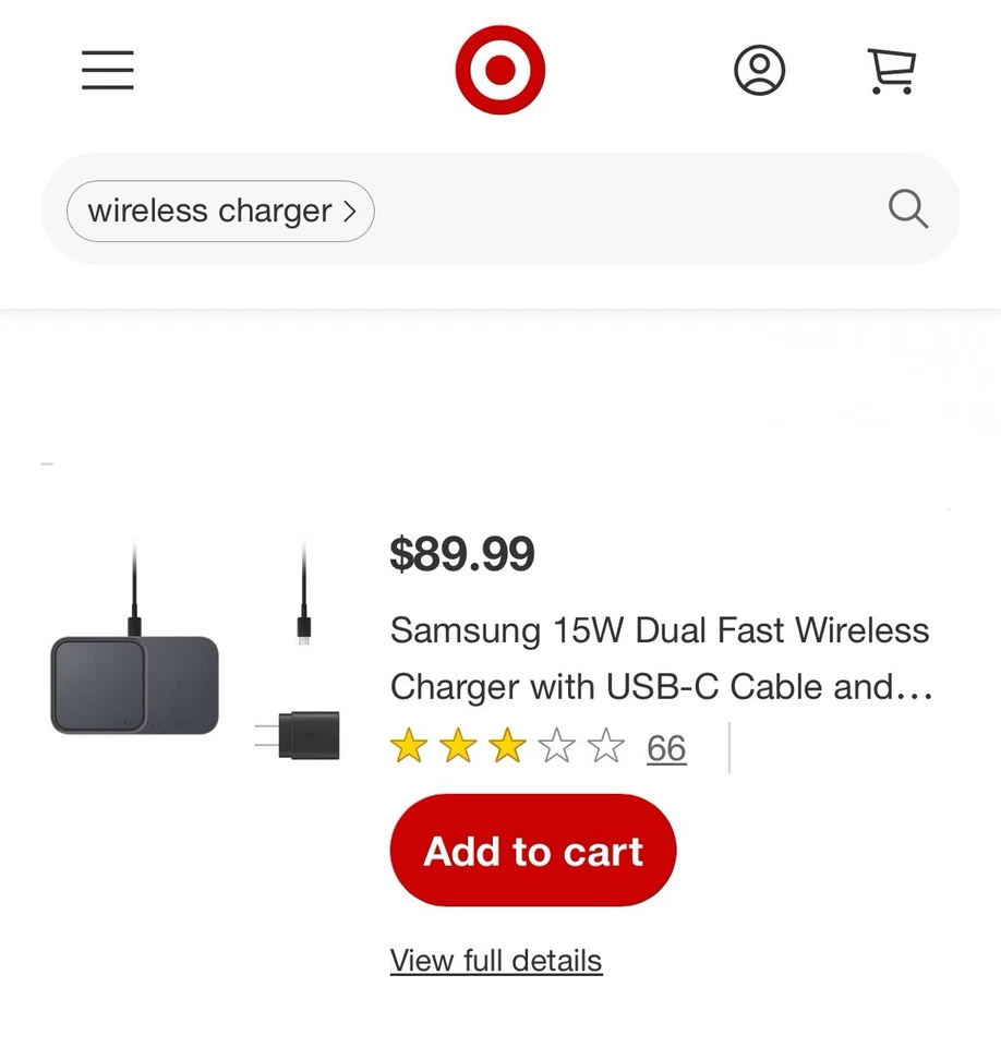 Caja Abierta Excelente: Samsung - 15W Duo Cargador Inalámbrico Rápido Pad con Cable Encendido... Foto 3 de 4