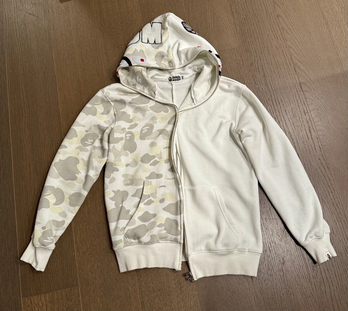 Game Camouflage Zip Hoodie - Woodland Camo Fleece Jacket, Up To 5XL