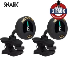 2-PACK Snark ST-8 Super Tight Rechargeable Chromatic Clip On Tuner Black