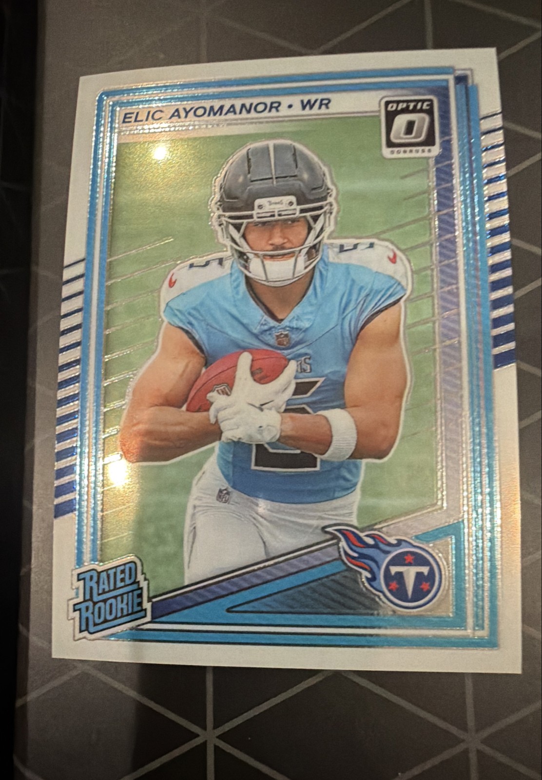 2025 Panini Donruss Optic - Rated Rookie Elic Ayomanor #235 (RC)