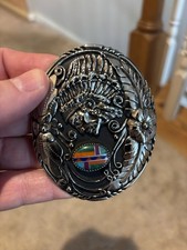 UNIQUE Belt Buckle Native American Indian Chief SST MADE IN USA--ARIZONA