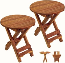Small Patio Table, Outdoor Folding Side Table, Portable Side Table, Small