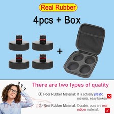 Lifting Jack Pads for Electric Vehicles, 4 Rubber Pucks with Storage