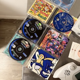 Sega Dreamcast Console Bundle MINT 10/10 - OEM Controller Cables + 4 CIB Games