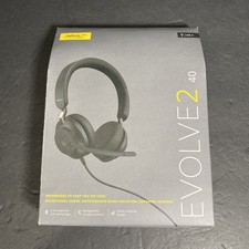 Jabra Evolve2 40 Stereo Headset MS Teams, USB-A - Black - NIB SEALED