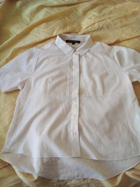 Women French Connection Shirt White LyoceL