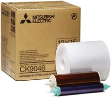Mitsubishi Electric 6" Wide Paper Roll & Inksheet for 600 Photos, Size: 10x15