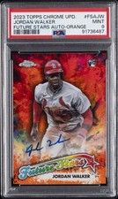 2023 TOPPS CHROME UPDATE FUTURE STARS AUTO #FSAJW JORDAN WALKER 25/25 PSA 9