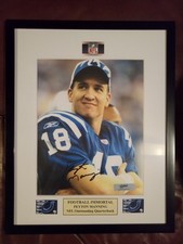 Peyton Manning Signed Autograph 8x10 Photo 11x14 Frame Colts Superbowl Champions