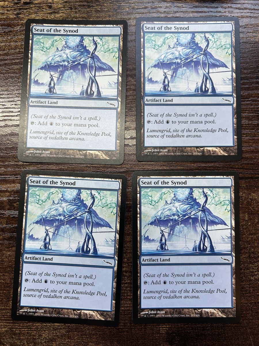 MTG Mirrodin Seat of the Synod x4 Playset NM — Artifact Land