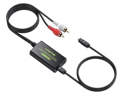 Linkfor 3.5Mm to SPDIF Converter Analog to Digital Audio Adapter for Enhanced