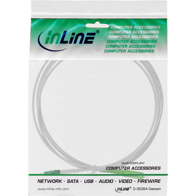 88450 InLine LWL Simplex Kabel FTTH LC/APC 8° zu SC/APC 9/125µm OS2 50m ~D~