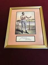 John L Sullivan photo et réplique signature 1904