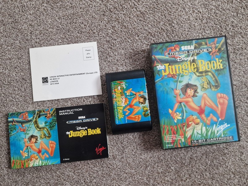 The Jungle Book Sega Megadrive - Complete & Working - Practically Perfect A+