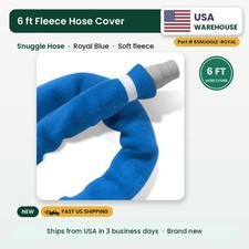 Snuggle Hose 6 Ft Soft Fleece Hose Cover Royal Blue Tube Cover Wrap Sleeve New Snuggle Hose 6 Ft Soft Fleece Hose Cover Royal Blue Tube Cover Wrap Sleeve New