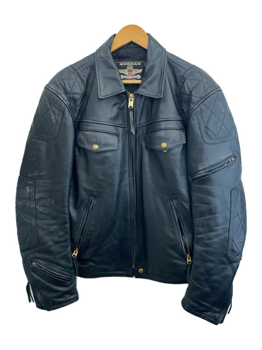 Men's Genuine Leather Blouson Jacket in Size L - Style 2296