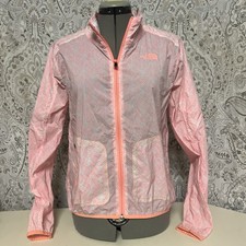 The North Face Mas Print Bomber Neon Peach Training Jacket Size Womens Medium
