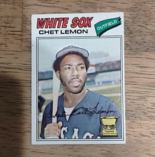 Topps 1977 Chet Lemon #58 Rookie Chicago White Sox MLB Baseball Card. rookie card picture