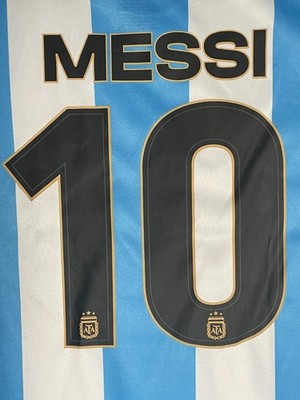 AFA Official Soccer Jersey Blue White Argentina LARGE Lionel Messi