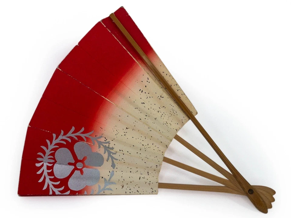 Ventilador de baile plegable japonés Maiogi de colección ligeramente usado en embalaje original sin caja Foto 3 de 3