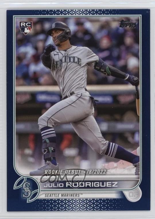 2022 Topps Update Rookie Debut Royal Blue Julio Rodriguez #US97 0il5