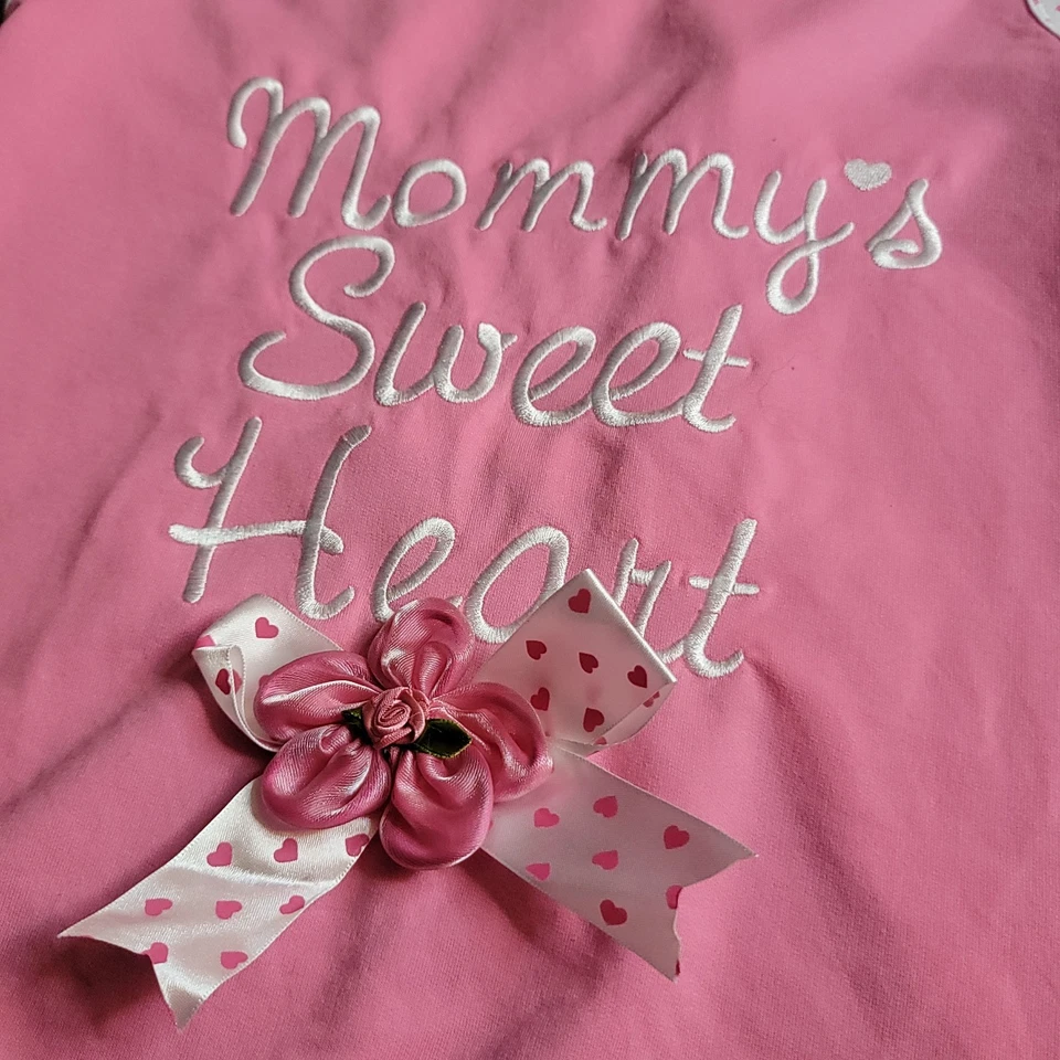 Moletom com capuz Smoochie Pooch rosa para cachorro Mommy’s Sweet Heart tamanho XXL - Imagem 3 de 4