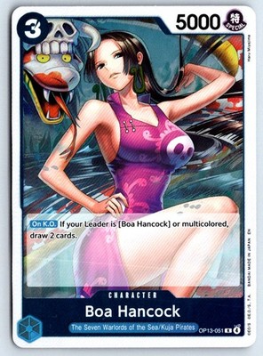 Boa Hancock OP13-051 One Piece Carrying On His Will Foil Rare Near Mint