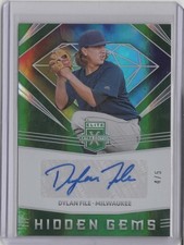 2020 Elite Extra Edition Hidden Gems Autographs Emerald #41 Dylan File   4/5