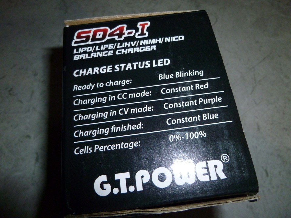 G.T. POWER SD4 BALANCE CHARGER LIPO/LIFE/LIHV/NIMH/NICO SD4-1 NEW | eBay UK
