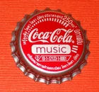 VINTAGE THAILAND COCA-COLA MUSIC SODA POP UNCRIMPED P/L Plastic Lined BOTTLE CAP