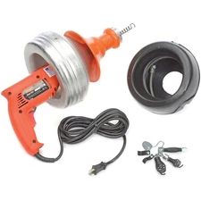 General Wire Super-Vee Drain Cleaning Machine includes 2 Cables/Cutter Set  Case