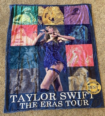 TAYLOR SWIFT The Eras Tour Fleece throw blanket Swifties Merch-New Gift For Fans