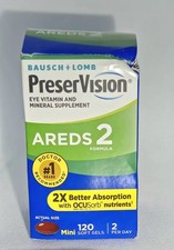PreserVision Areds 2 Eye Vitamin and Mineral - 120 Softgels -2/27