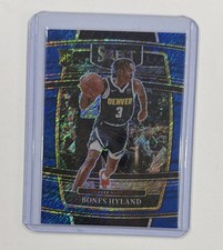 2021-22 Panini Select - Concourse Blue Shimmer Prizm #79 Bones Hyland (RC)