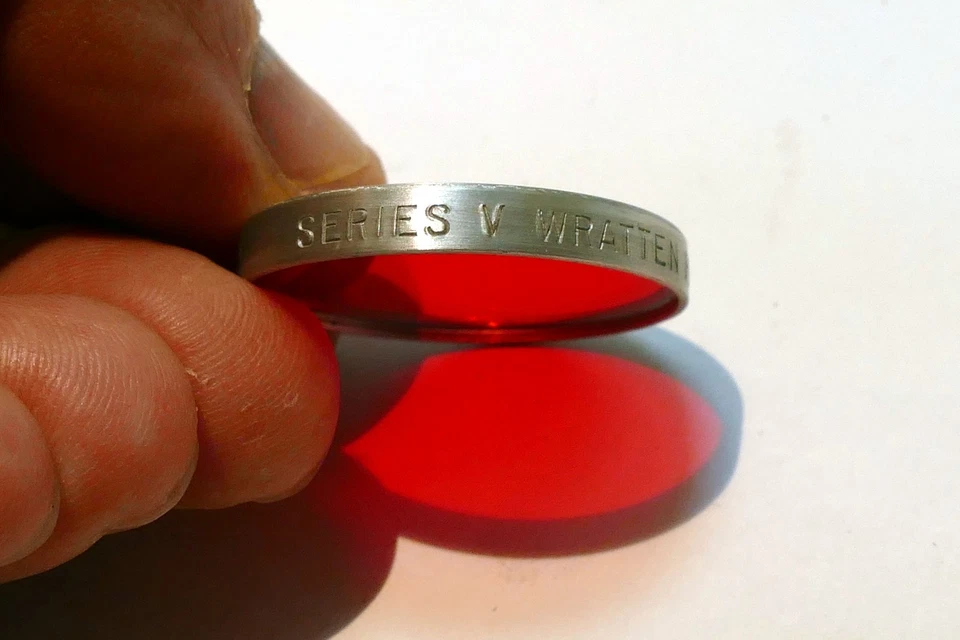 Kodak A Yellow glass lens Filter 30mm OD drop in series V #5 25A - Image 3 of 4