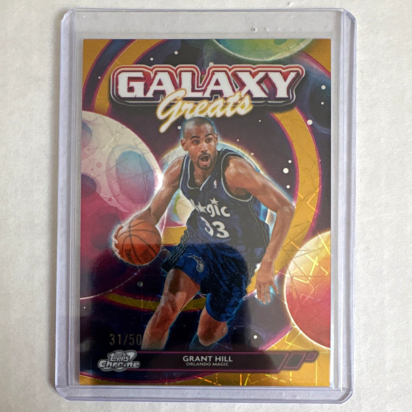 Topps 2025-26 Cosmic Chrome Galaxy Greats Grant Hill Refractor #GG-15 /50