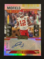 Jared Wiley 2024 Contenders Rookie Midfield Ticket Auto /50 Chiefs