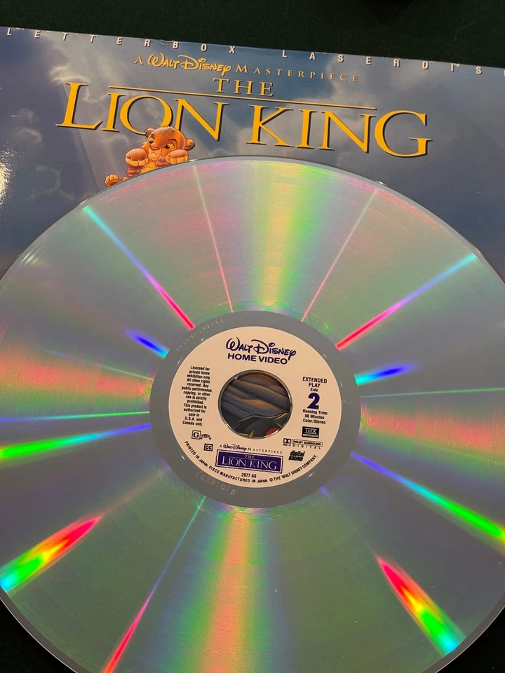Disney's The Lion King 1994 Laserdisc Letterbox In Shrink - Used -FREE SHIPPING - Image 2 of 4
