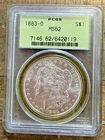 1883-O $1 Morgan Dollar Old Green Label PCGS MS62